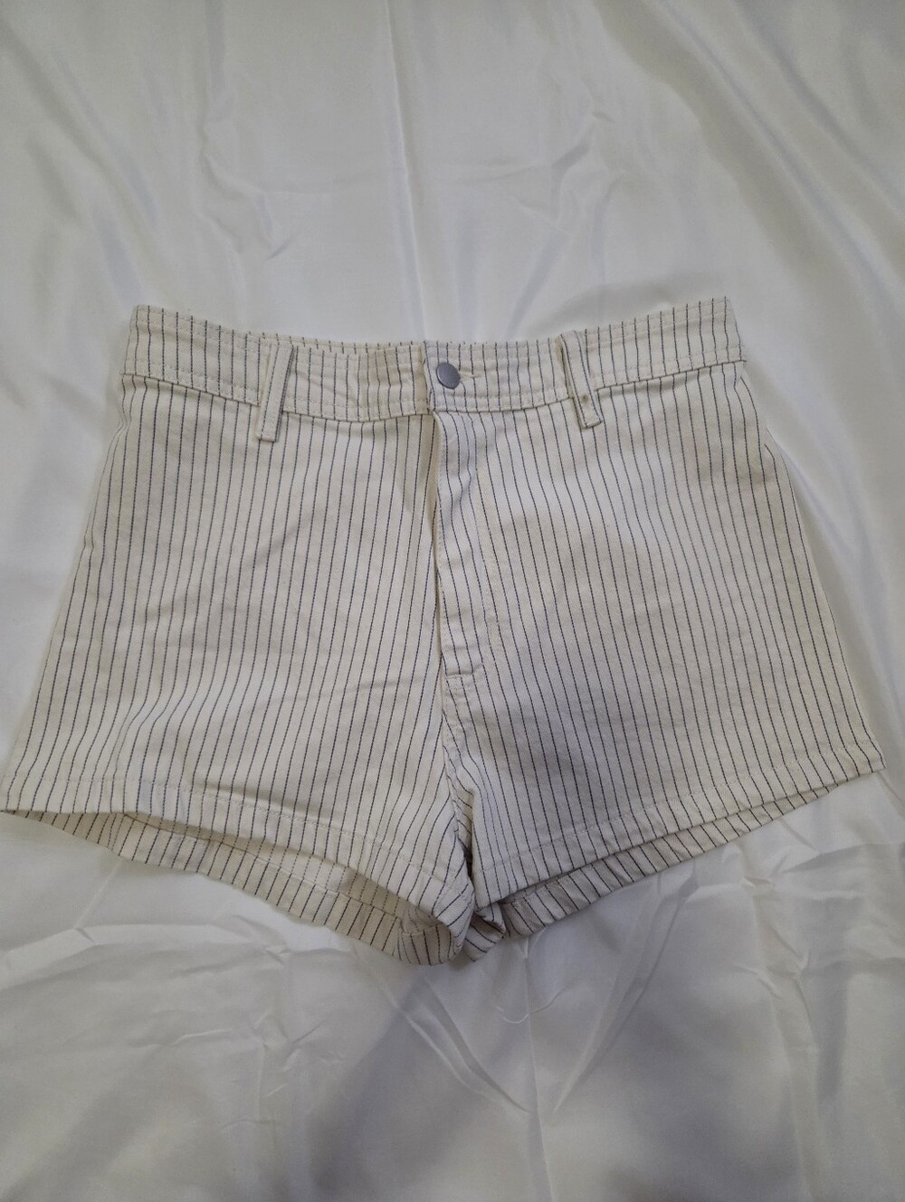 Universal Thread White Pinstripe High-Waist Shorts